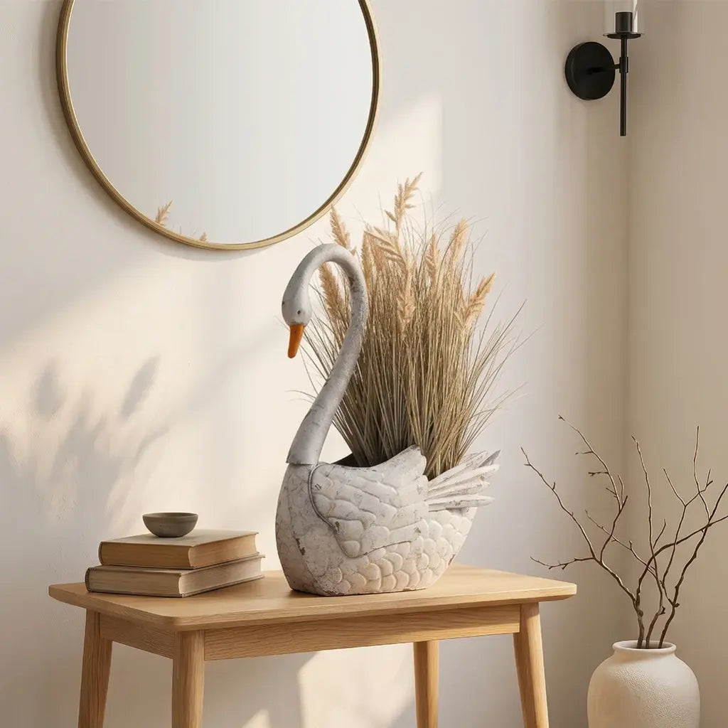 Swan Planter — view 2